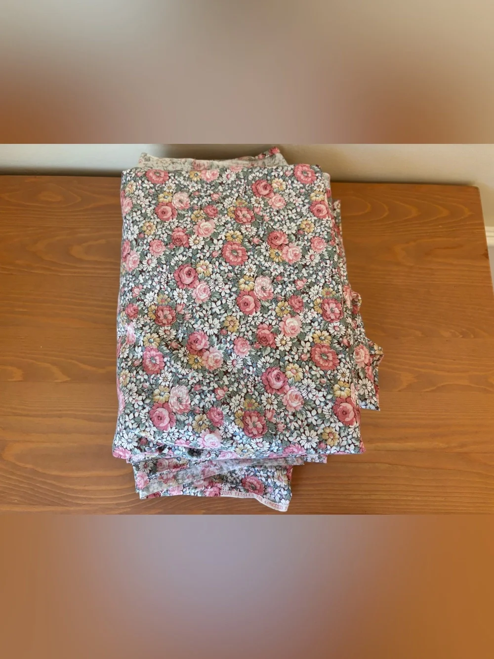 Joan Kessler for Concord Fabrics Pink Floral Vintage fabric 1970s-1990s Cotton